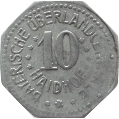 10 Pfennigs - Haidhof (Bayerische Überlandcentrale) ND front