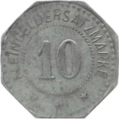 10 Pfennigs - Haidhof (Bayerische Überlandcentrale) ND back