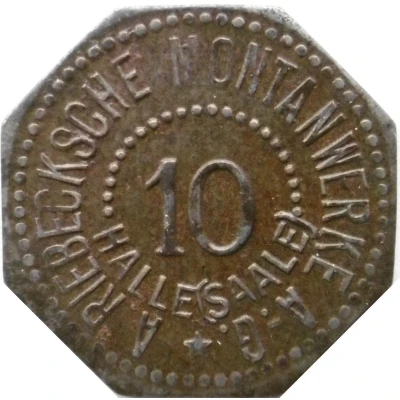 10 Pfennigs - Halle (A. Riebecksche Montanwerke A.G) ND front