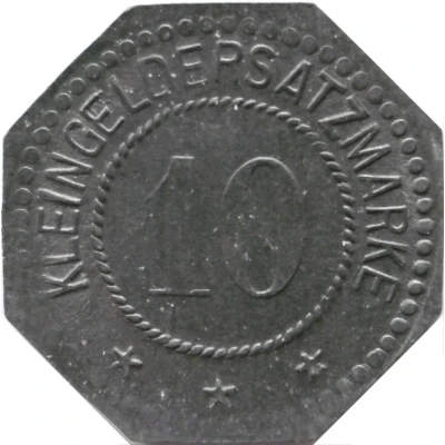 10 Pfennigs - Hamburg (F.W.L. Poetsch G.M.B.H.) ND back