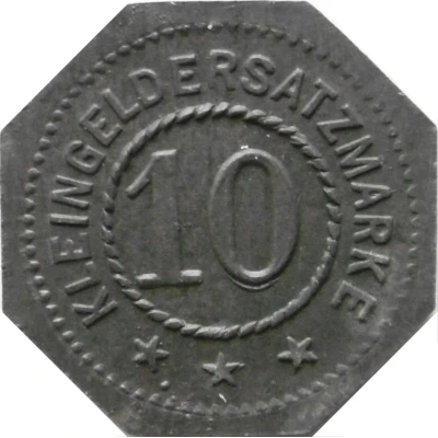 10 Pfennigs - Hamburg (Rudolf Neugebauer and Co) ND back