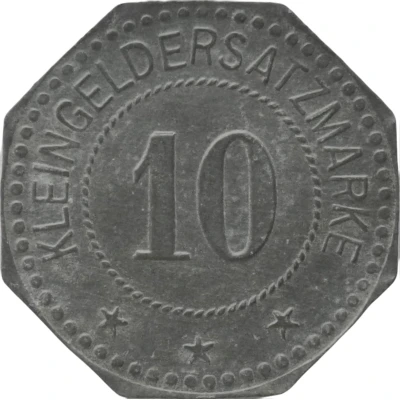 10 Pfennigs - Hammelburg (Kant. Verw. II B. 16) ND back