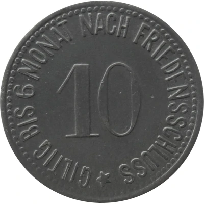 10 Pfennigs - Hammelburg back