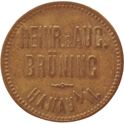 10 Pfennigs - Hanau (Heinr. and Aug. Brüning) ND front