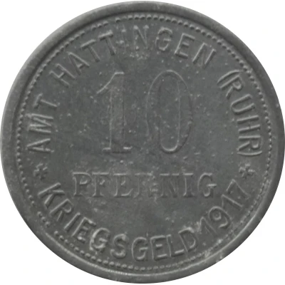 10 Pfennigs - Hattingen front