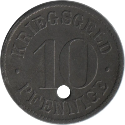 10 Pfennigs - Heidelberg ND back