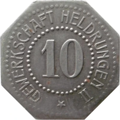 10 Pfennigs - Heldrungen (Gewerkschaft Heldrungen II) ND front