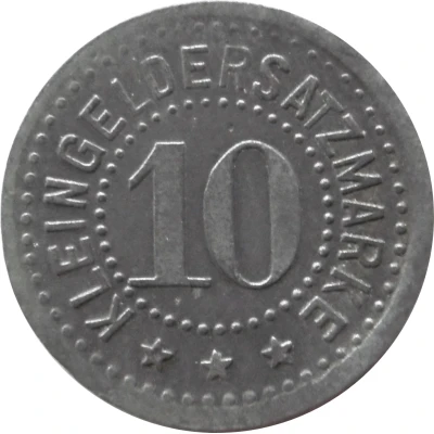 10 Pfennigs - Hengersberg (Josef Weidenbeck) ND back