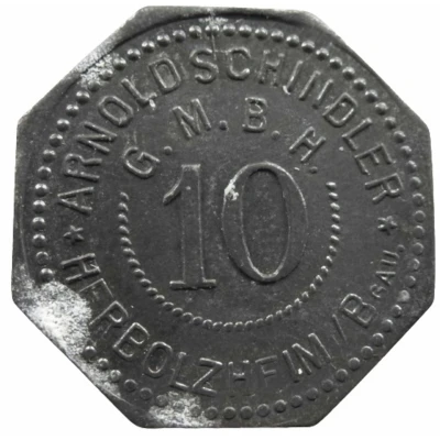 10 Pfennigs - Herbolzheim (Arnold Schindler) ND front