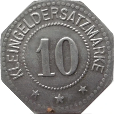 10 Pfennigs - Hildesheim (Senkingwerk A.G.) ND back