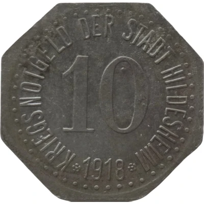 10 Pfennigs - Hildesheim front