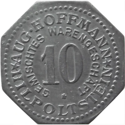 10 Pfennigs - Hilpoltstein (Aug. Hoffmann Gemischtes Warengeschäft) ND front