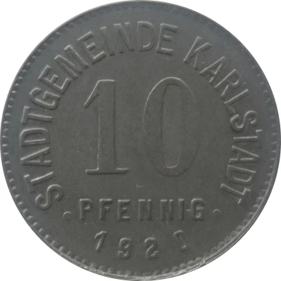 10 Pfennigs - Karlstadt front