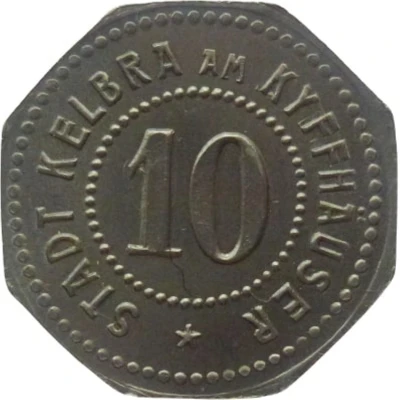 10 Pfennigs - Kelbra a. Kyffhäuser ND front