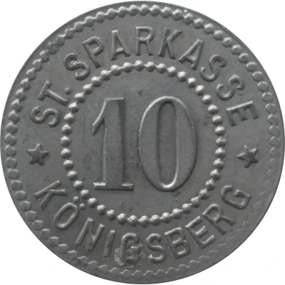 10 Pfennigs - Königsberg, Franken ND front