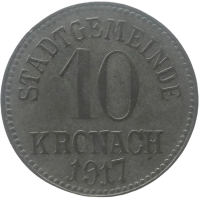 10 Pfennigs - Kronach front