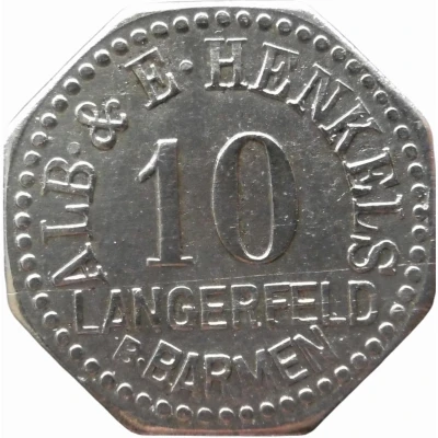 10 Pfennigs - Langerfeld (Alb. and E. Henkels) ND front