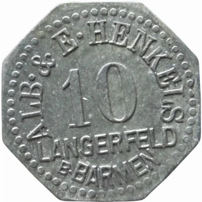 10 Pfennigs - Langerfeld (Alb. and E. Henkels) ND front