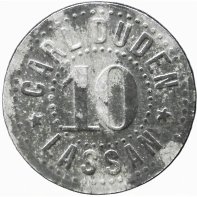 10 Pfennigs - Lassan Carl Duden front