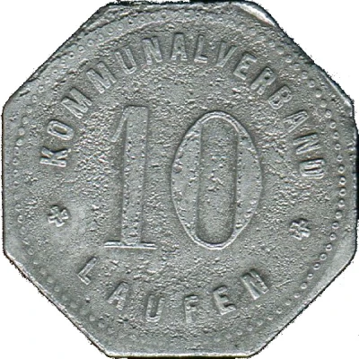 10 Pfennigs - Laufen front