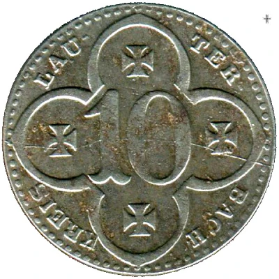 10 Pfennigs - Lauterbach front