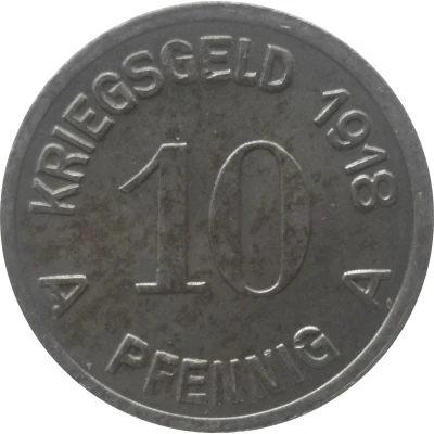 10 Pfennigs - Lüdenscheid back