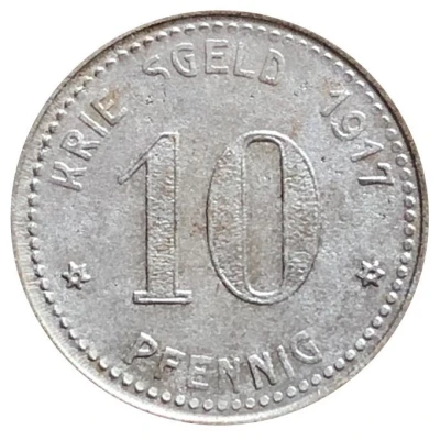 10 Pfennigs - Lüdenscheid back