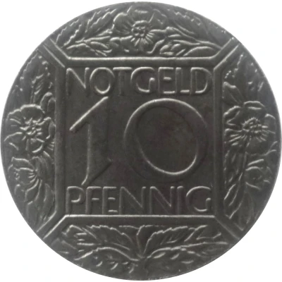 10 Pfennigs - Leichlingen back