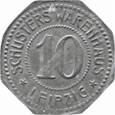 10 Pfennigs - Leipzig (Schusters Warenhaus) ND front