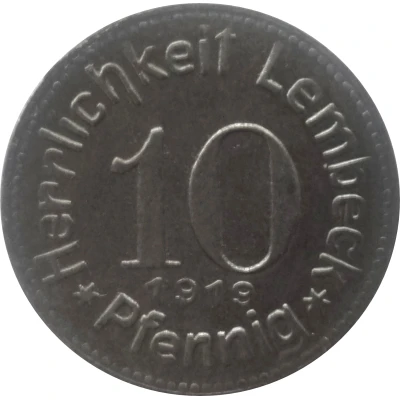 10 Pfennigs - Lembeck front