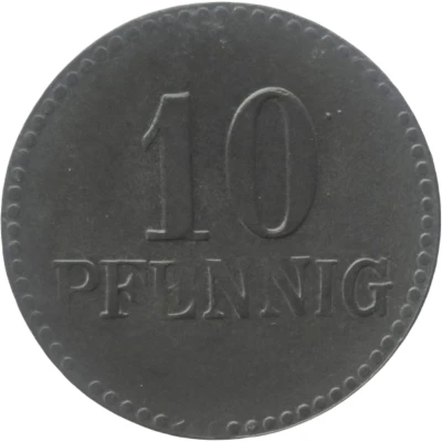 10 Pfennigs - Lennep back