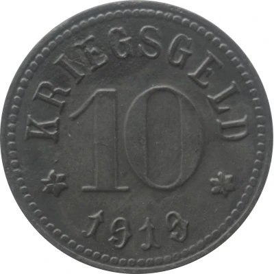 10 Pfennigs - Lohr am Main back