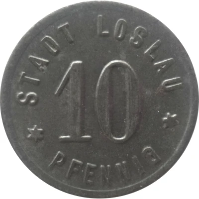 10 Pfennigs - Loslau front