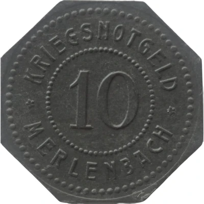 10 Pfennigs - Merlenbach front