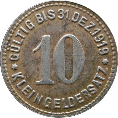 10 Pfennigs - Mettmann (Wagner and Englert G.M.B.H.) ND back