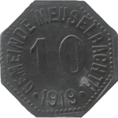 10 Pfennigs - Meuselbach front