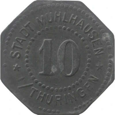 10 Pfennigs - Mühlhausen in Thüringen front