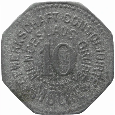 10 Pfennigs - Mölke (Gewerkschaft Consolidirte Wenceslaus Grube) ND front