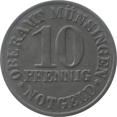 10 Pfennigs - Münsingen front