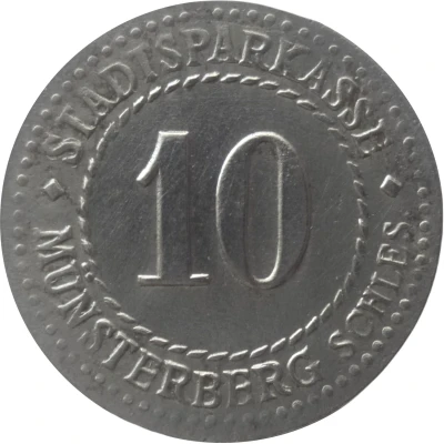 10 Pfennigs - Münsterberg front