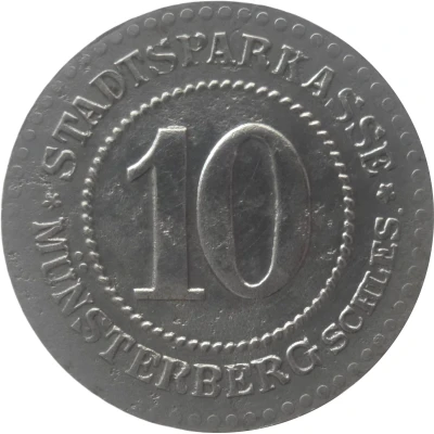 10 Pfennigs - Münsterberg front