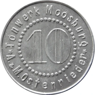 10 Pfennigs - Moosburg (Tonwerk A and M Ostenrieder) ND front