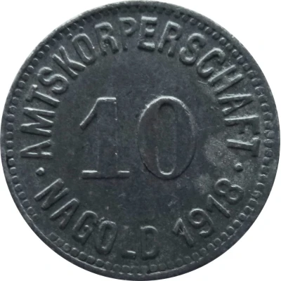 10 Pfennigs - Nagold front