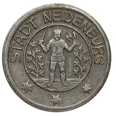 10 Pfennigs - Neidenburg front