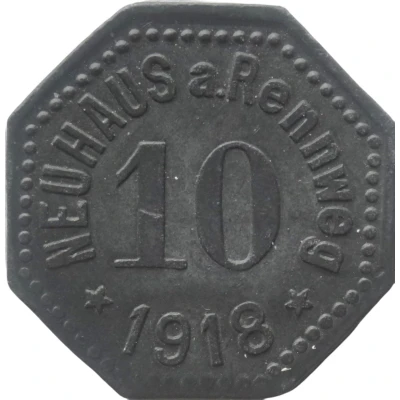 10 Pfennigs - Neuhaus a. Rennweg front