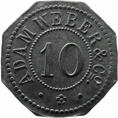 10 Pfennigs - Nürnberg (Adam Weber and Co.) ND front