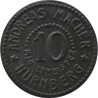 10 Pfennigs - Nürnberg (Andreas Macher Mauermeister) ND front