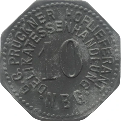 10 Pfennigs - Nürnberg (G.C. Prückner Hoflieferant) ND front