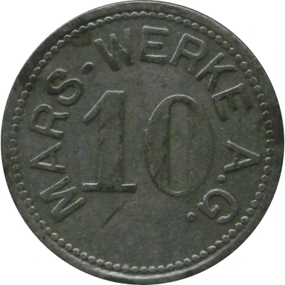 10 Pfennigs - Nürnberg (Mars Werke A.G.) ND front