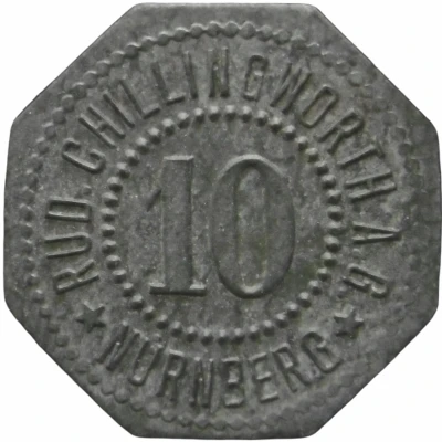 10 Pfennigs - Nürnberg (Rud. Chillingworth A.G.) ND front